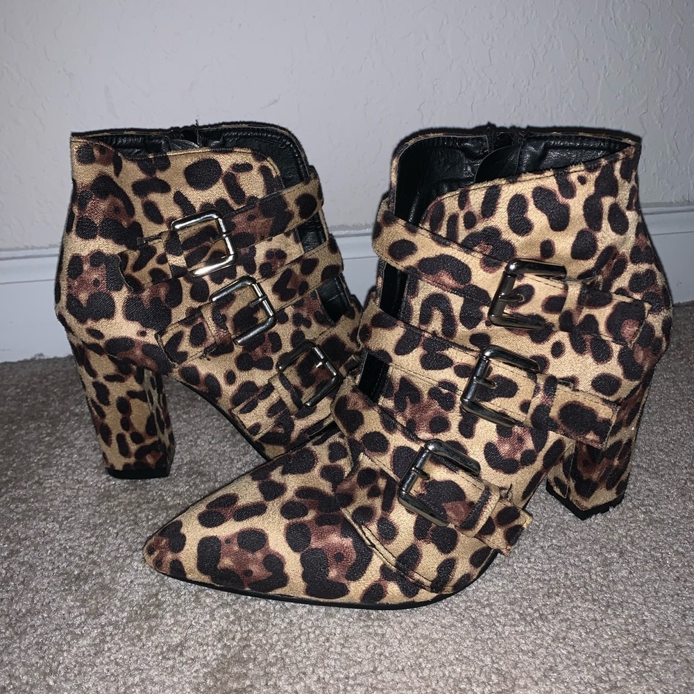 Cheetah Booties Size 9
